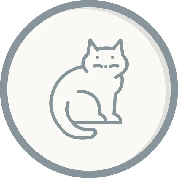 Cat Animal Icon Vector Illustration — Stock Vector