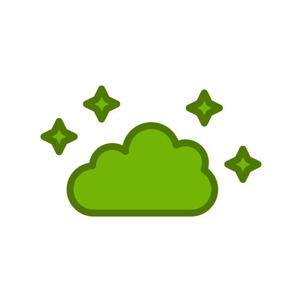 雲のアイコンWebベクトル図 — ストックベクタ