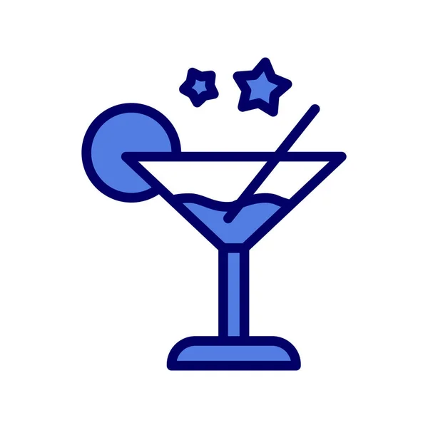 Cocktail Icon Vector Design Illustration — Vettoriale Stock