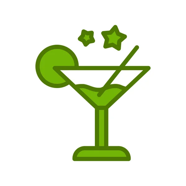 Cocktail Icon Vector Design Illustration — ストックベクタ