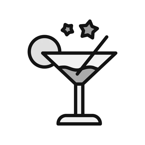 Cocktail Icon Vector Design Illustration — Vettoriale Stock