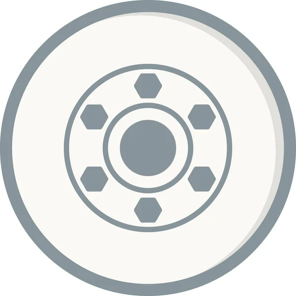 Flange Icon Vector Illustration — стоковый вектор