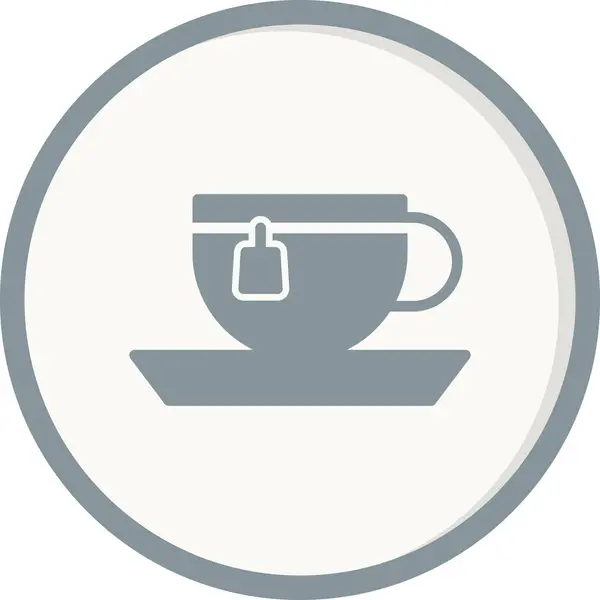 Zöld Tea Csésze Ikon Vektor Illusztráció — Stock Vector
