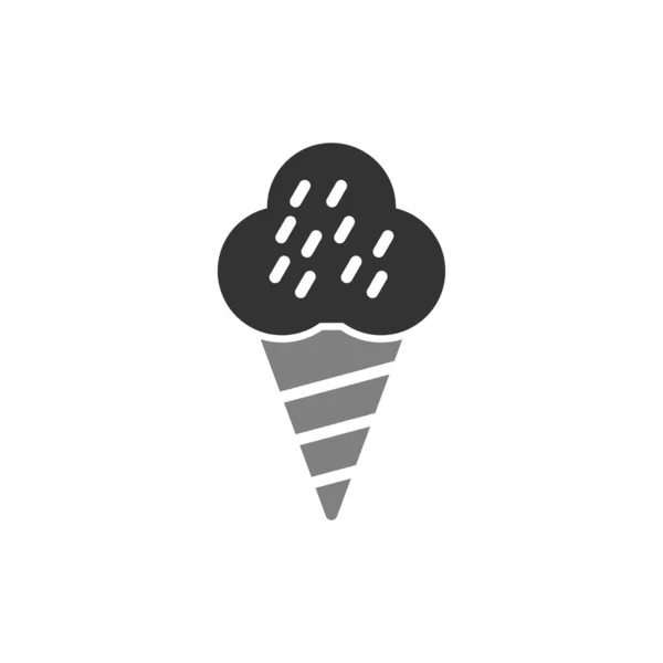Ice Cream Vector Icon Illustration — Stock Vector