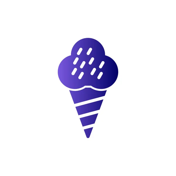 Ilustración Icono Vector Helado — Archivo Imágenes Vectoriales