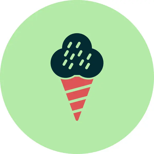 Ilustración Icono Vector Helado — Archivo Imágenes Vectoriales