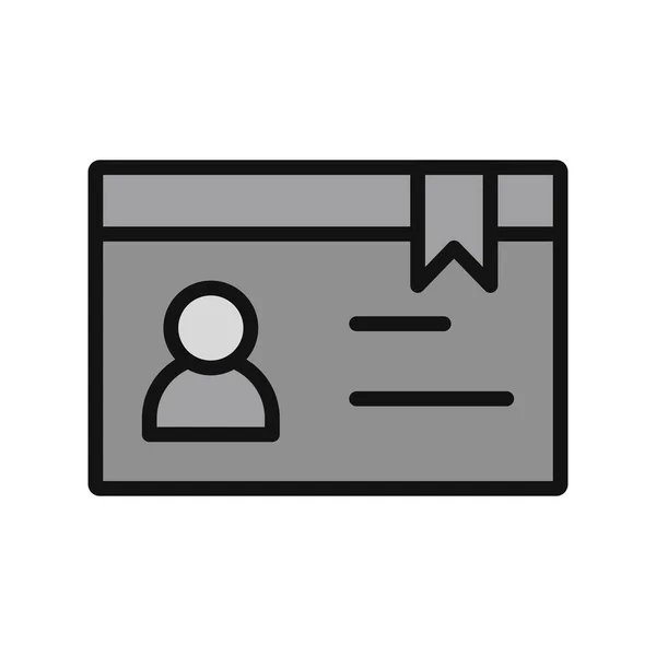 Membership Card Icon Vector Illustration — Vetor de Stock