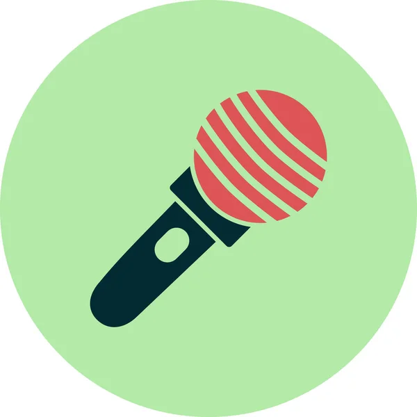 Mikrofon Symbol Vektorgrafik Illustration — Stockvektor