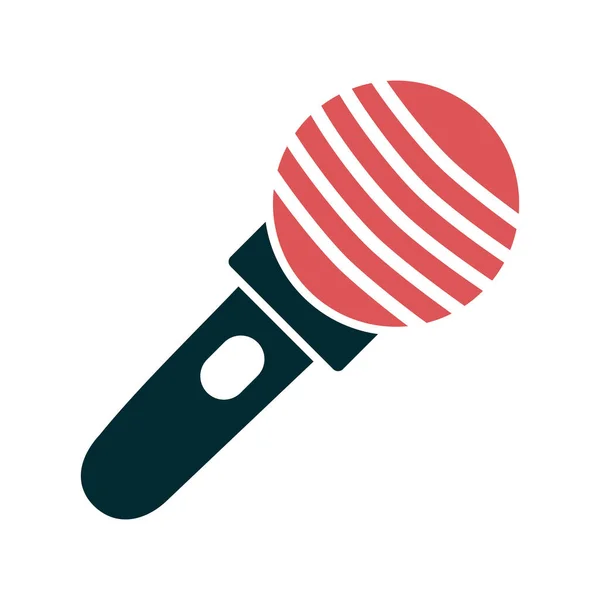 Mikrofon Symbol Vektorgrafik Illustration — Stockvektor