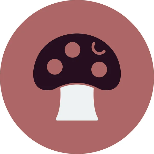 Mushroom Image Icon Vector Illustration — Stockový vektor