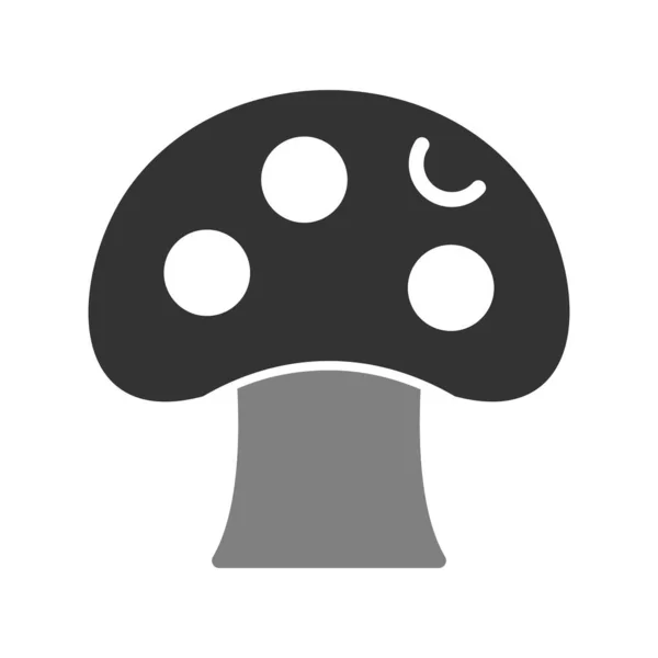 Mushroom Image Icon Vector Illustration — Stock Vector