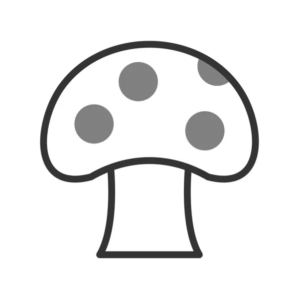 Mushroom Image Icon Vector Illustration — Stockový vektor