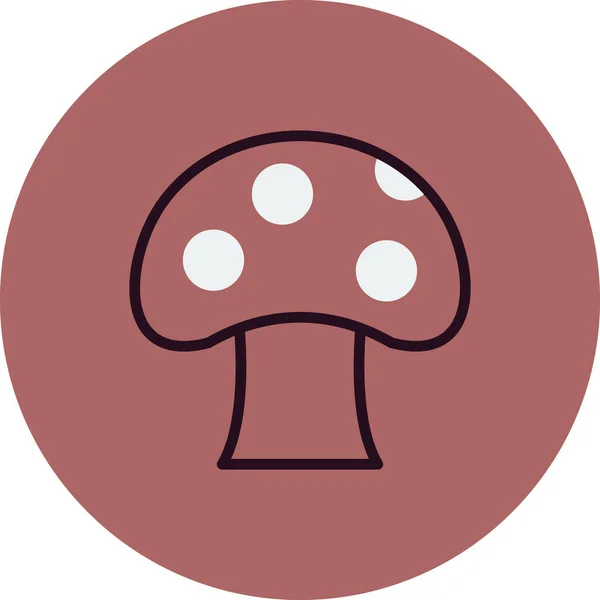 Mushroom Image Icon Vector Illustration — Stockový vektor