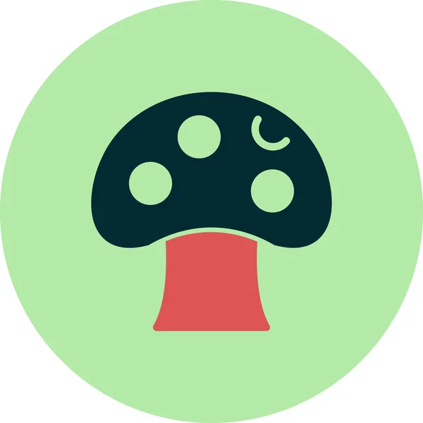 Mushroom Image Icon Vector Illustration — Stockový vektor