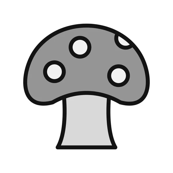 Mushroom Image Icon Vector Illustration — vektorikuva
