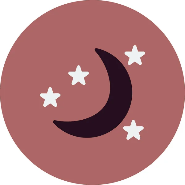 Night Icon Vector Illustration — Stock Vector