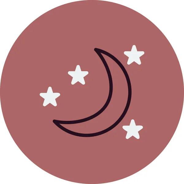 Night Icon Vector Illustration — Image vectorielle