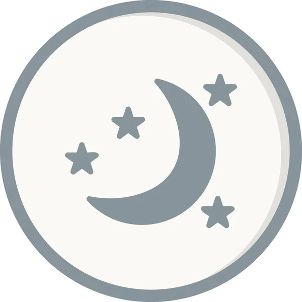 Night Icon Vector Illustration — Stock Vector