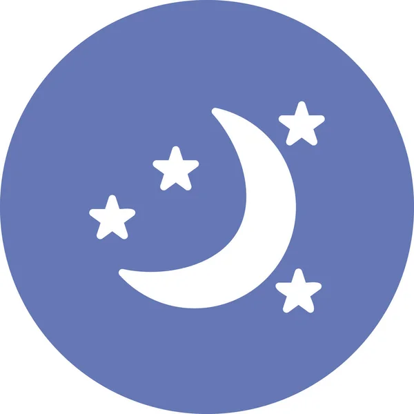 Night Icon Vector Illustration — Image vectorielle