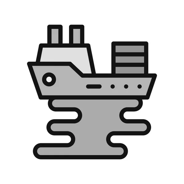 Oil Spill Icon Vector Illustration — Stock vektor