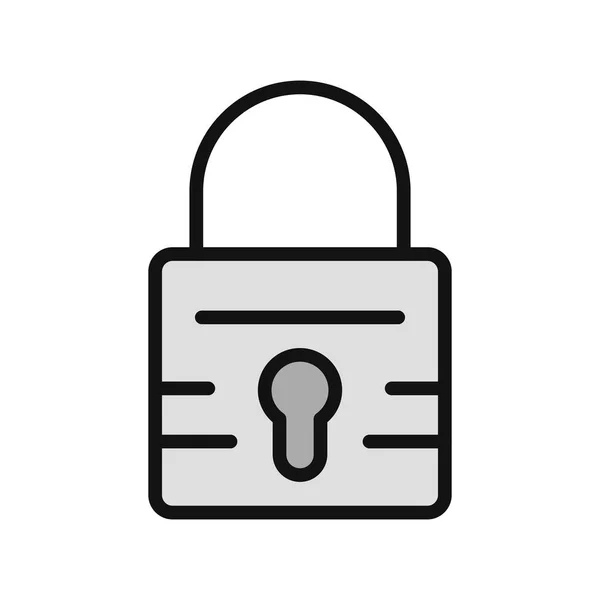 Padlock Icon Vector Illustration — Stock Vector