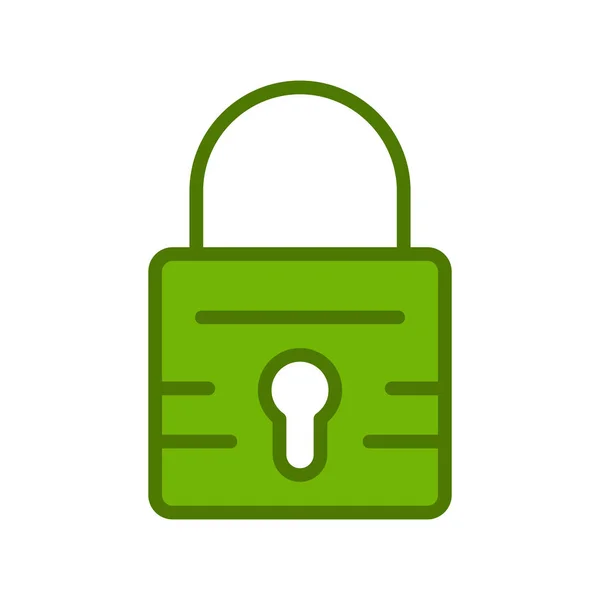 Padlock Icon Vector Illustration — Stock Vector