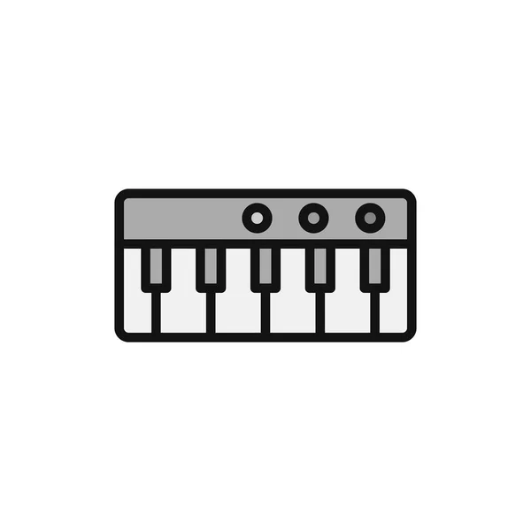 Piano Muziekinstrument Icoon Vector Illustratie — Stockvector