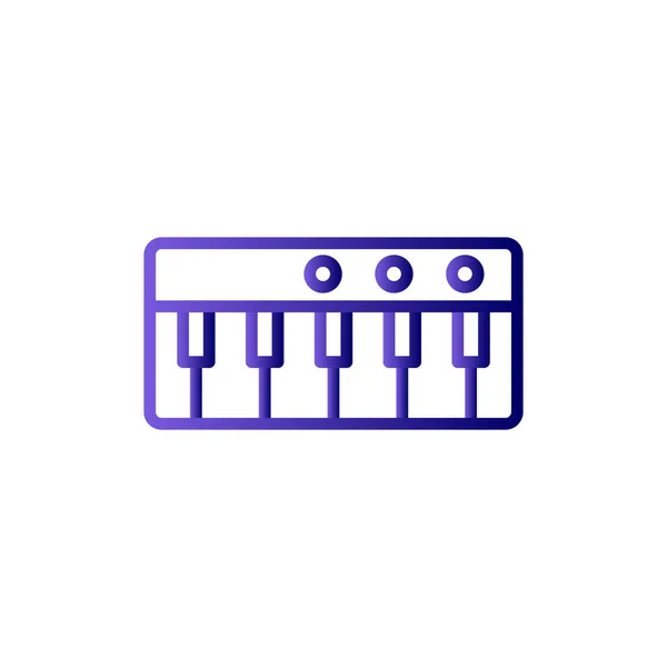 Piano Musical Instrument Icon Vector Illustration — Stockový vektor