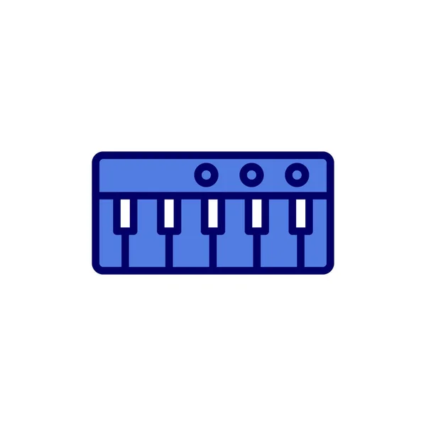 Piano Musical Instrument Icon Vector Illustration — Vetor de Stock