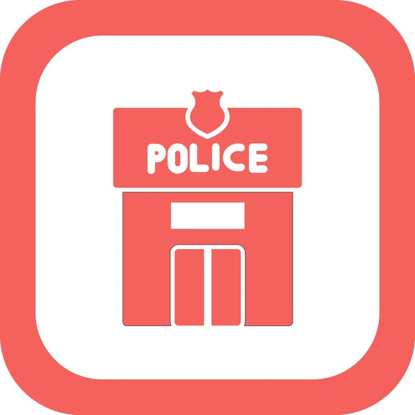 Police Icon Vector Illustration — стоковый вектор