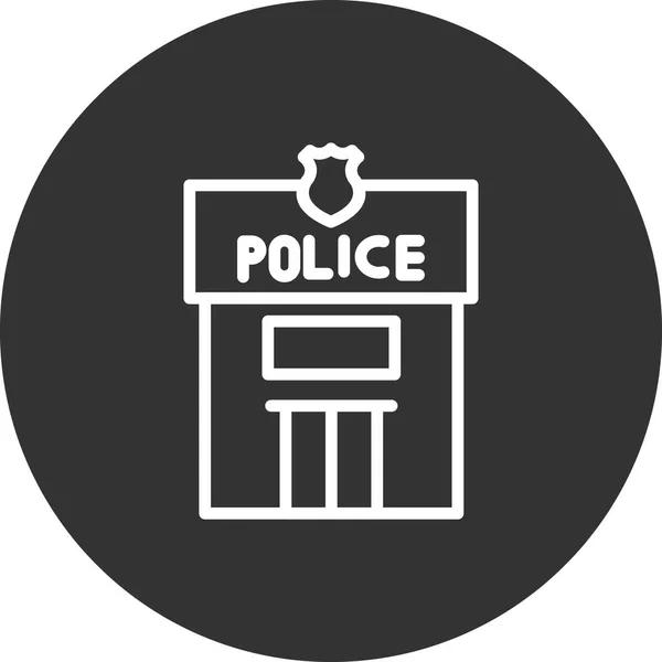 Police Icon Vector Illustration — Image vectorielle