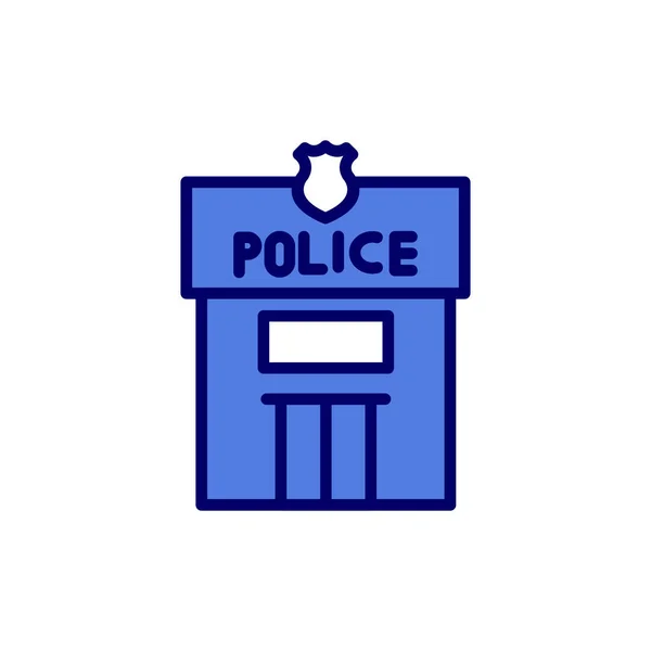 Ícone Polícia Ilustração Vetorial — Vetor de Stock