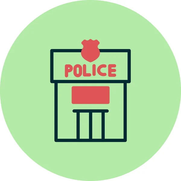 Police Icon Vector Illustration — стоковый вектор