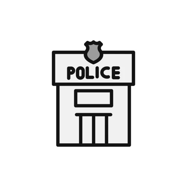 警察のアイコンベクトルイラスト — ストックベクタ