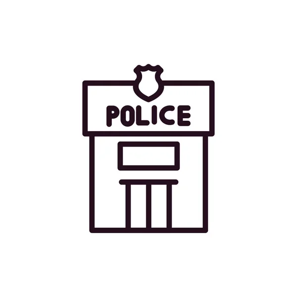 Police Icon Vector Illustration — Stock Vector