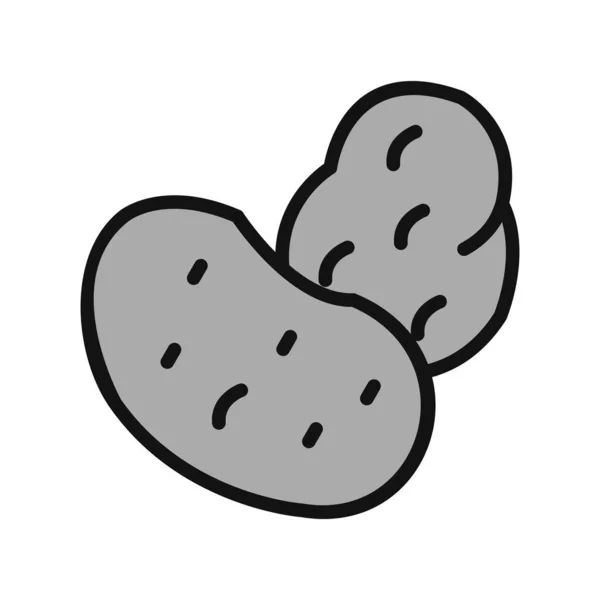 Potatoes Vector Icon Simple Design Illustration — Image vectorielle