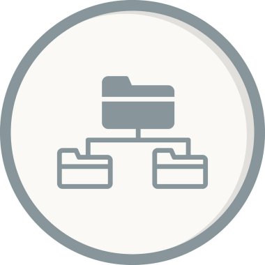 Kök dizin simgesi, vektör illüstrasyonu