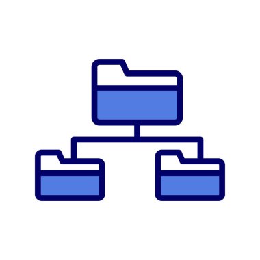 Kök dizin simgesi, vektör illüstrasyonu
