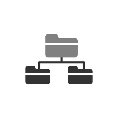 Kök dizin simgesi, vektör illüstrasyonu