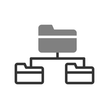 Kök dizin simgesi, vektör illüstrasyonu