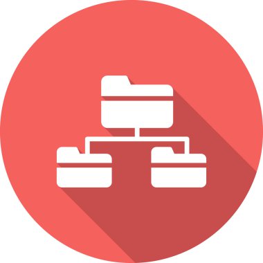 Kök dizin simgesi, vektör illüstrasyonu