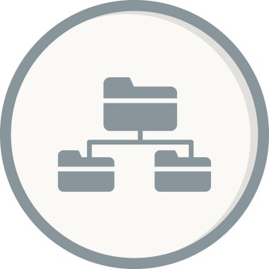 Kök dizin simgesi, vektör illüstrasyonu