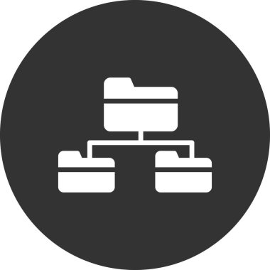 Kök dizin simgesi, vektör illüstrasyonu