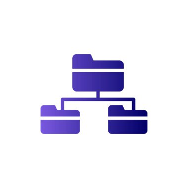 Kök dizin simgesi, vektör illüstrasyonu