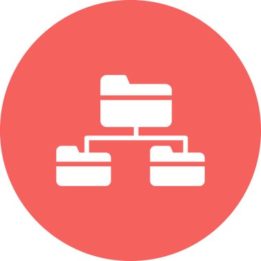 Kök dizin simgesi, vektör illüstrasyonu