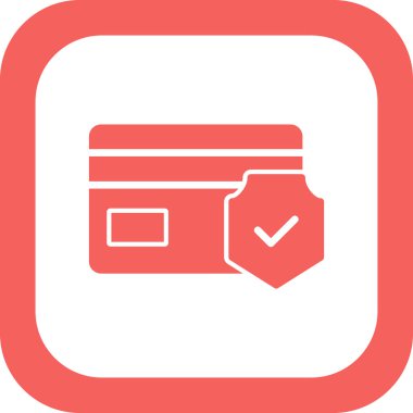 Kredi kartı ikonu vektör illüstrasyonu