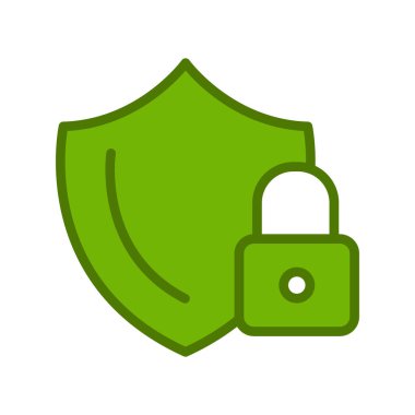 Güvenlik sistemi simgesi vektör illüstrasyonu