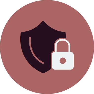 Kalkan. Web simgesi basit illüstrasyon