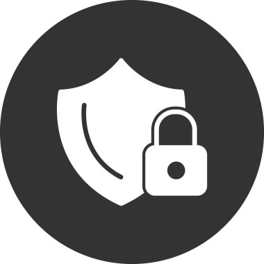 Kalkan. Web simgesi basit illüstrasyon