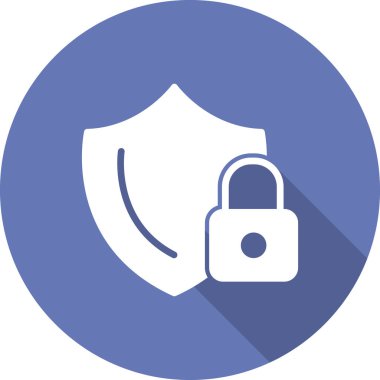 Kalkan. Web simgesi basit illüstrasyon